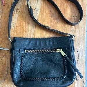 Cole Haan black Leather Crossbody Bag